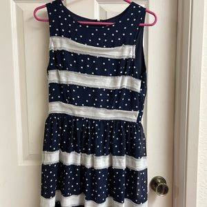 YA LOS ANGELES Frilled Patterned Dress